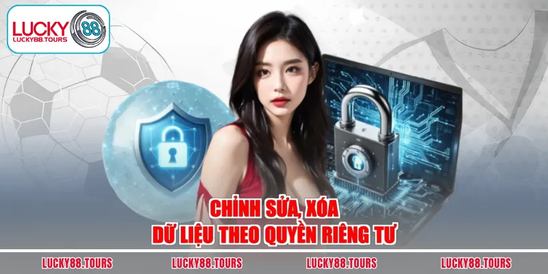Chỉnh sửa, xóa dữ liệu theo quyền riêng tư