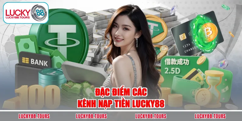 Đặc điểm các kênh nạp tiền LUCKY88