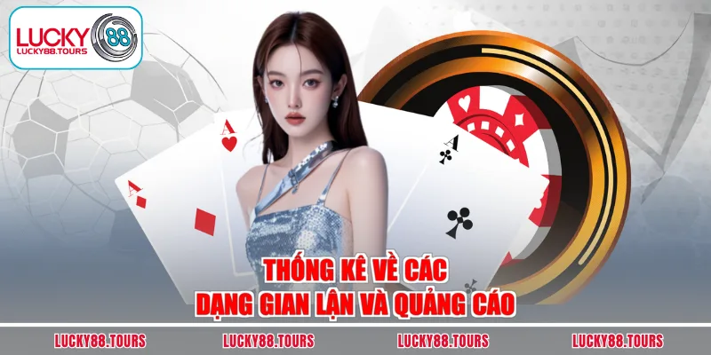 Thống kê về các dạng gian lận và quảng cáo